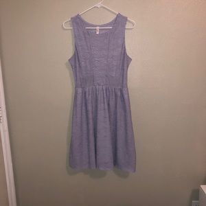 Pastel purple sleeveless dress